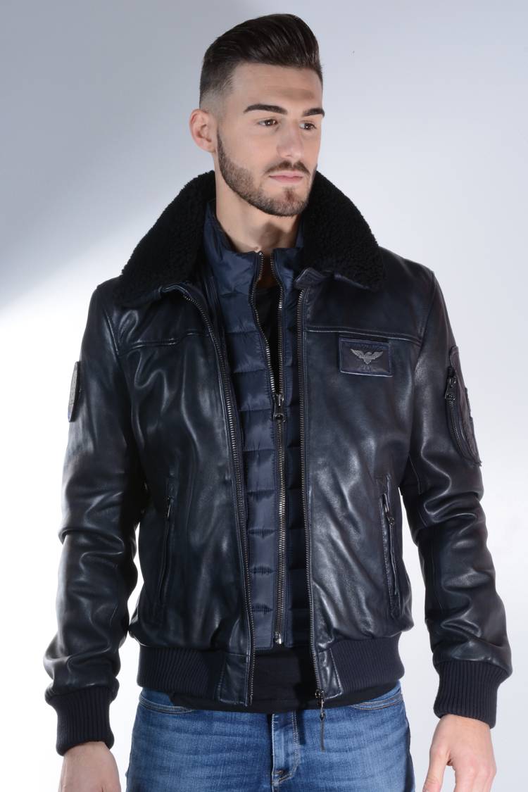 Veste cuir patrouille de france best sale