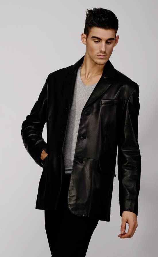 Blazer cuir agneau homme GIOVANNI